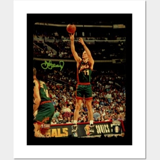 Detlef Schrempf - Vintage Design Of Basketball Posters and Art